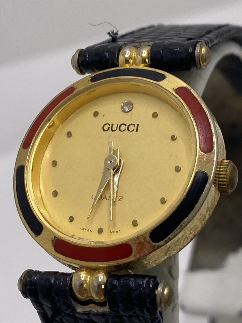 Vintage Gucci Womens Watch Works New Battery